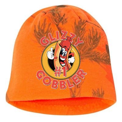 Funny Hot Dog Glizzy Gobbler Number One Glizzy  Kati - Camo Knit Beanie