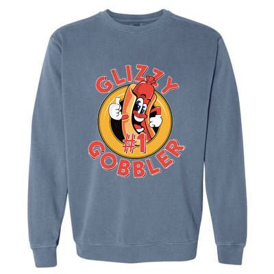 Funny Hot Dog Glizzy Gobbler Number One Glizzy  Garment-Dyed Sweatshirt