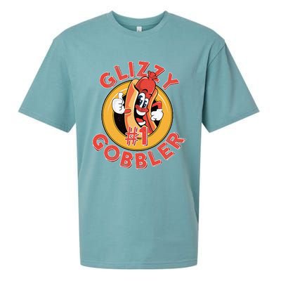 Funny Hot Dog Glizzy Gobbler Number One Glizzy  Sueded Cloud Jersey T-Shirt