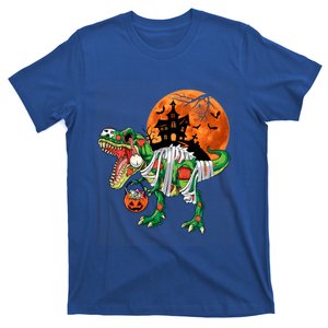 Funny Halloween Dinosaur Mummy T Rex Scary Pumpkin Moon Sweat T-Shirt