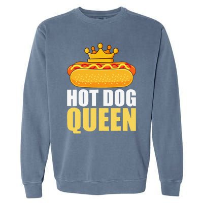 Funny Hot Dog For Women Grilled Wiener Sausage Buns Garment-Dyed Sweatshirt