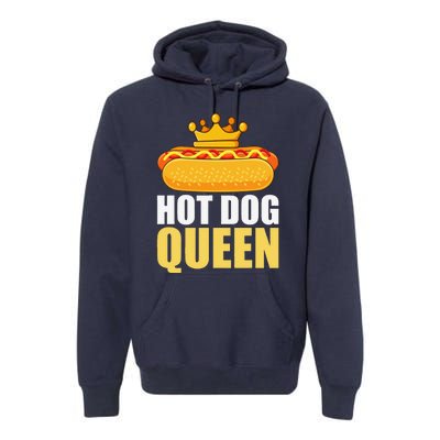 Funny Hot Dog For Women Grilled Wiener Sausage Buns Premium Hoodie