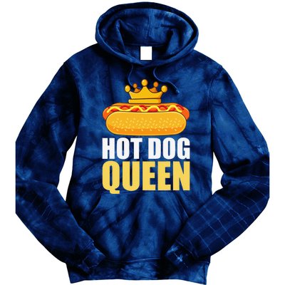 Funny Hot Dog For Women Grilled Wiener Sausage Buns Tie Dye Hoodie