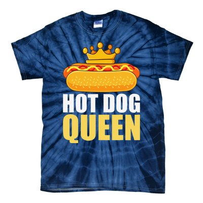 Funny Hot Dog For Women Grilled Wiener Sausage Buns Tie-Dye T-Shirt