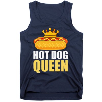 Funny Hot Dog For Women Grilled Wiener Sausage Buns Tank Top