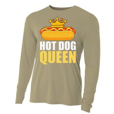 Funny Hot Dog For Women Grilled Wiener Sausage Buns Cooling Performance Long Sleeve Crew