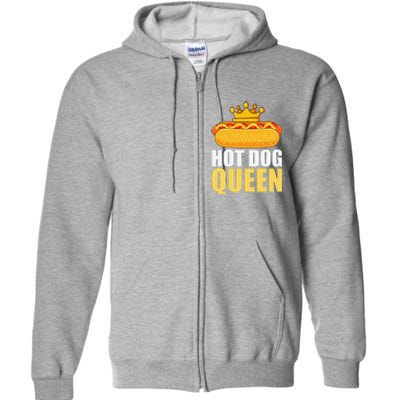 Funny Hot Dog For Women Grilled Wiener Sausage Buns Full Zip Hoodie