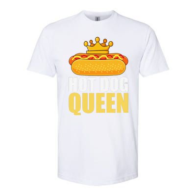 Funny Hot Dog For Women Grilled Wiener Sausage Buns Softstyle CVC T-Shirt