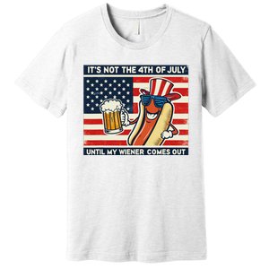 Funny Hot Dog 4th Of July Wiener Premium T-Shirt