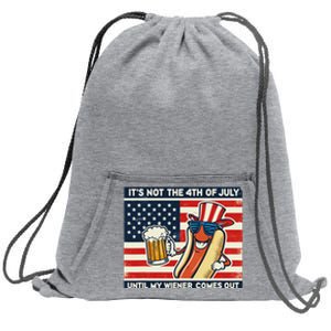 Funny Hot Dog 4th Of July Wiener Sweatshirt Cinch Pack Bag