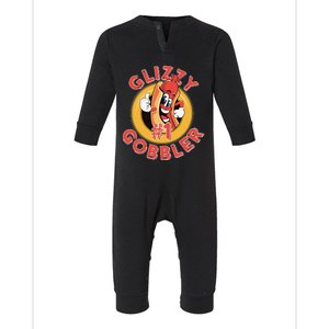 Funny Hot Dog Glizzy Gobbler Number One Glizzy Infant Fleece One Piece