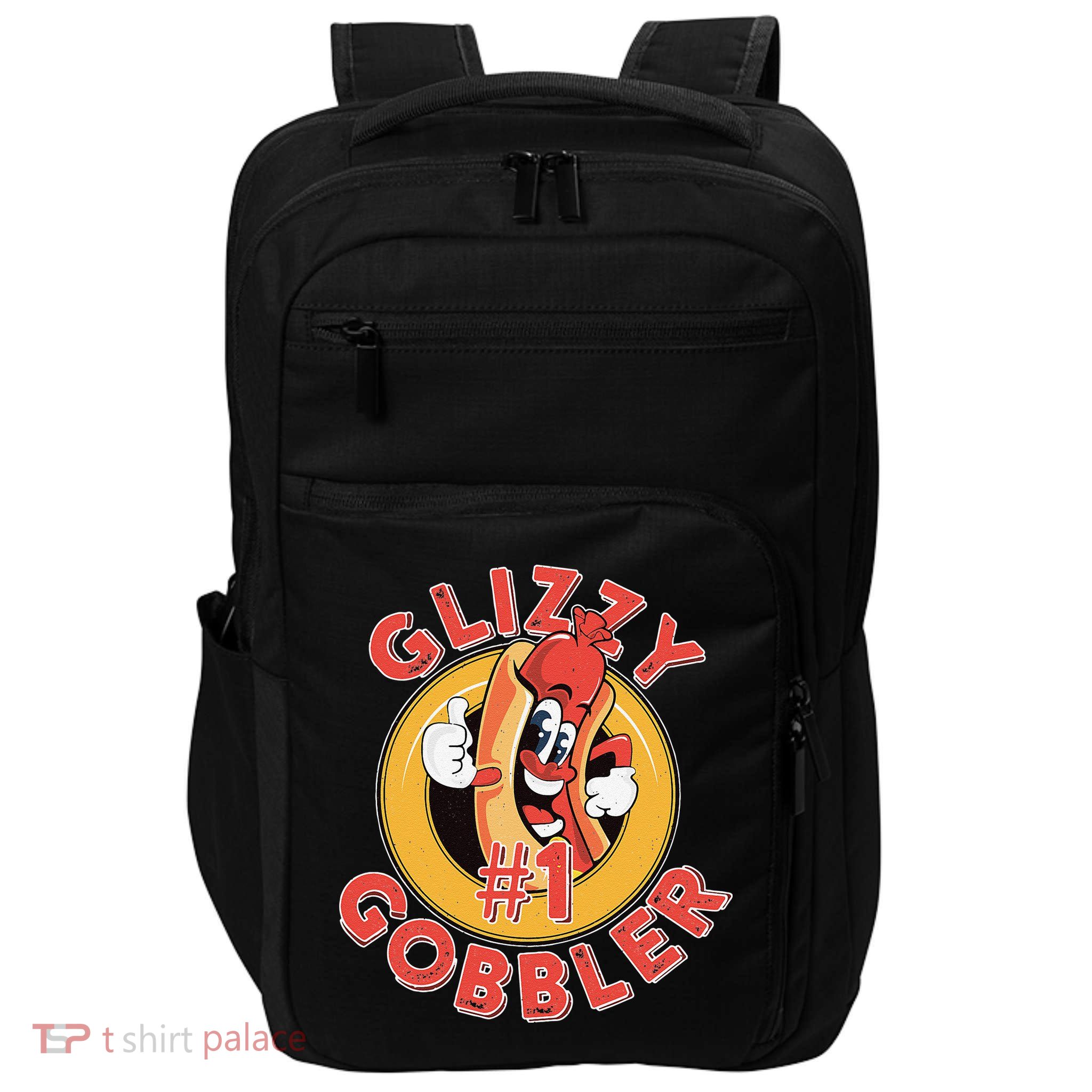 Funny Hot Dog Glizzy Gobbler Number One Glizzy Impact Tech Backpack
