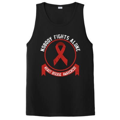 Fight Heart Disease Awareness Month American Heart Health Gift PosiCharge Competitor Tank