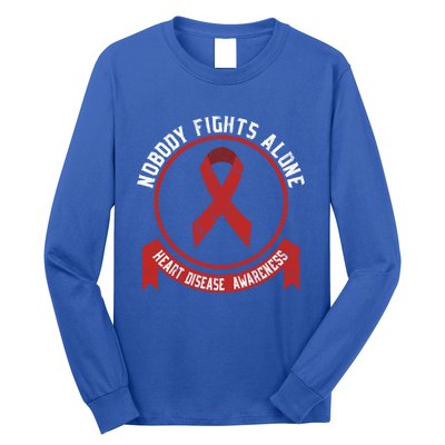 Fight Heart Disease Awareness Month American Heart Health Gift Long Sleeve Shirt