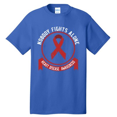 Fight Heart Disease Awareness Month American Heart Health Gift Tall T-Shirt