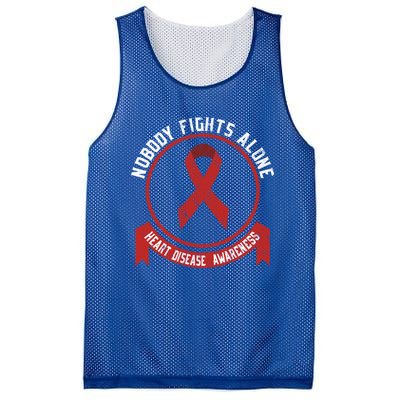 Fight Heart Disease Awareness Month American Heart Health Gift Mesh Reversible Basketball Jersey Tank