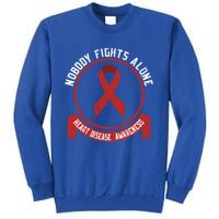 Fight Heart Disease Awareness Month American Heart Health Gift Tall Sweatshirt