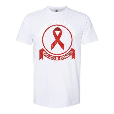 Fight Heart Disease Awareness Month American Heart Health Gift Softstyle CVC T-Shirt