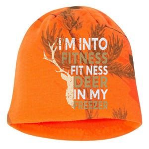 Funny Hunter Dad IM Into Fitness Deer Freezer Hunting Kati - Camo Knit Beanie