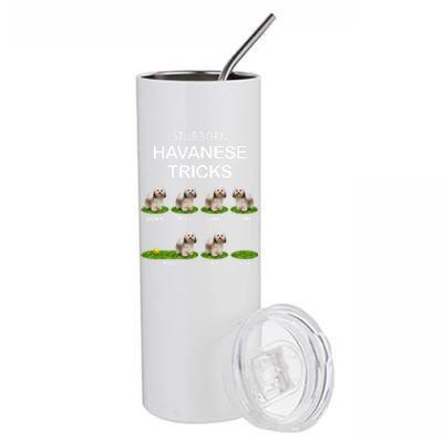 Funky Headed Dog Meaningful Gift Funny Havanese For Christmas Cool Gift Stainless Steel Tumbler