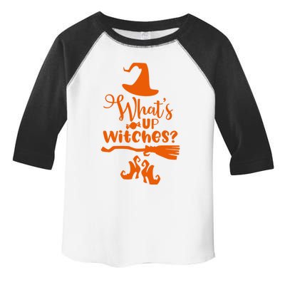 Funny Halloween Design/ Whats Up Witches? Gift Toddler Fine Jersey T-Shirt