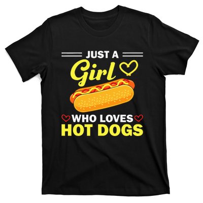 Funny Hot Dog Design For Women Hot Dog Lovers T-Shirt