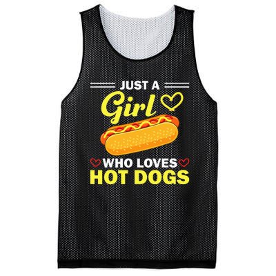 Funny Hot Dog Design For Women Hot Dog Lovers Mesh Reversible Basketball Jersey Tank