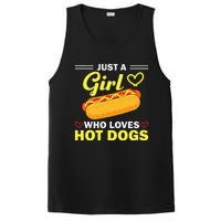 Funny Hot Dog Design For Women Hot Dog Lovers PosiCharge Competitor Tank