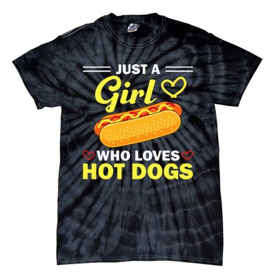 Funny Hot Dog Design For Women Hot Dog Lovers Tie-Dye T-Shirt