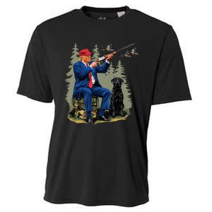 Funny Hunting Duck Trump Camo Hunting Hello Hunting Season Cooling Performance Crew T-Shirt