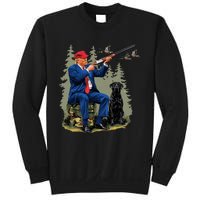 Funny Hunting Duck Trump Camo Hunting Hello Hunting Season Sweatshirt