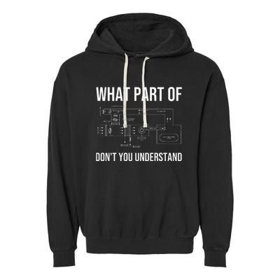 Funny HVAC Design For Men Dad HVAC Installer Engineers Tech Garment-Dyed Fleece Hoodie