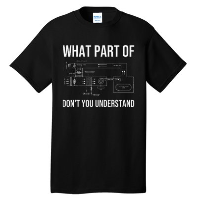 Funny HVAC Design For Men Dad HVAC Installer Engineers Tech Tall T-Shirt