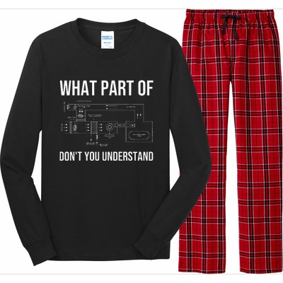 Funny HVAC Design For Men Dad HVAC Installer Engineers Tech Long Sleeve Pajama Set