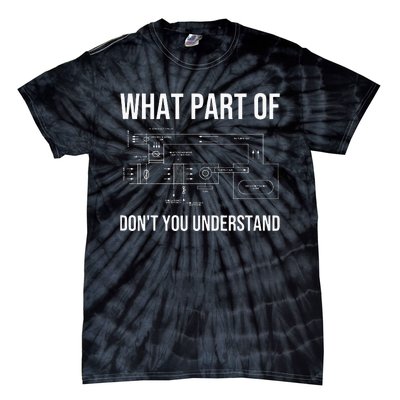 Funny HVAC Design For Men Dad HVAC Installer Engineers Tech Tie-Dye T-Shirt