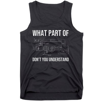 Funny HVAC Design For Men Dad HVAC Installer Engineers Tech Tank Top