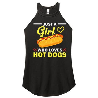 Funny Hot Dog Design Hot Dog Lovers Women’s Perfect Tri Rocker Tank