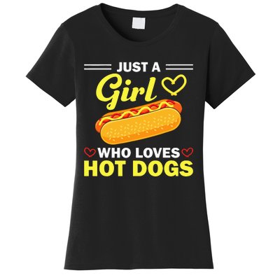 Funny Hot Dog Design Hot Dog Lovers Women's T-Shirt