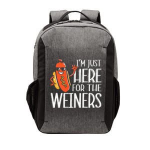 Funny Hot Dog Im Just Here For The Wieners Sausage Vector Backpack