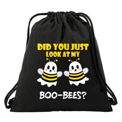 Funny Halloween Did You Just Look At My Boobees Drawstring Bag