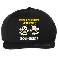 Funny Halloween Did You Just Look At My Boobees Wool Snapback Cap