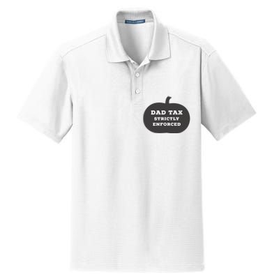 Funny Halloween Dad Tax On Candy Trick Or Treating Design Dry Zone Grid Polo