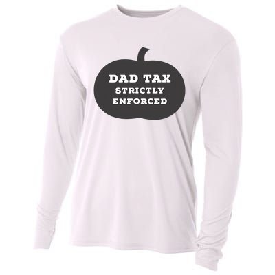 Funny Halloween Dad Tax On Candy Trick Or Treating Design Cooling Performance Long Sleeve Crew