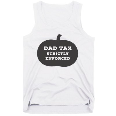 Funny Halloween Dad Tax On Candy Trick Or Treating Design Tank Top