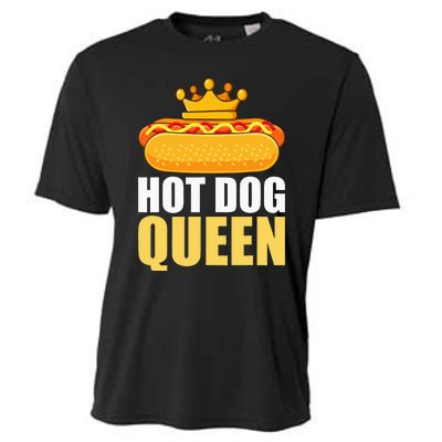 Funny Hot Dog Grilled Wiener Sausage Buns Cooling Performance Crew T-Shirt