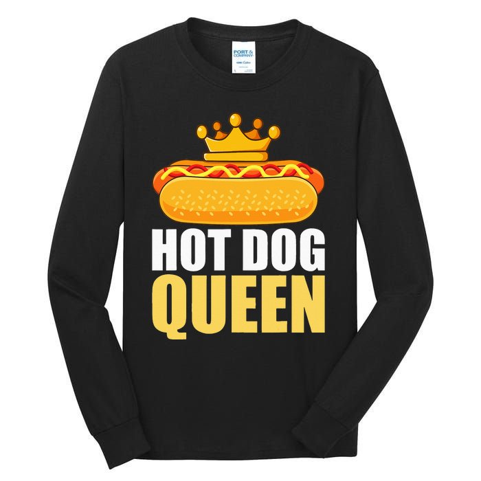 Funny Hot Dog Grilled Wiener Sausage Buns Tall Long Sleeve T-Shirt