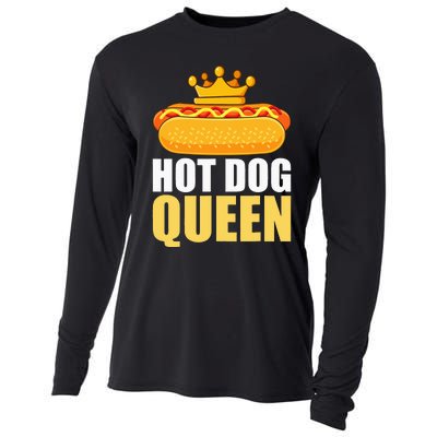 Funny Hot Dog Grilled Wiener Sausage Buns Cooling Performance Long Sleeve Crew