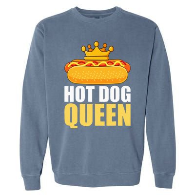 Funny Hot Dog Grilled Wiener Sausage Buns Garment-Dyed Sweatshirt