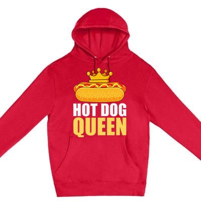 Funny Hot Dog Grilled Wiener Sausage Buns Premium Pullover Hoodie