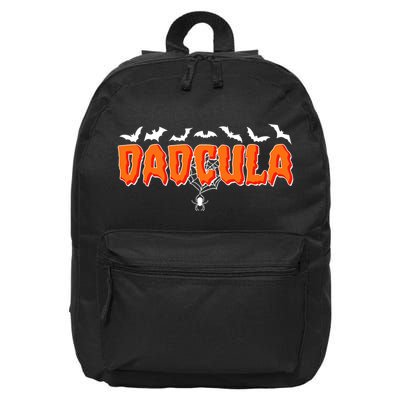 Funny Halloween Dadcula Dracula 16 in Basic Backpack